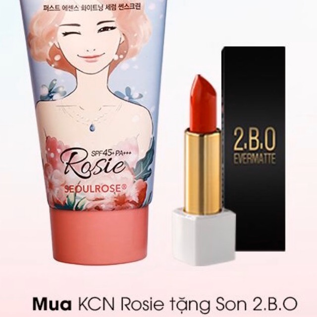 Combo 8/3 Mua kem chống nắng tặng son