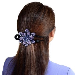 Kẹp tóc mỏ vịt đính đá cổ điển cho nữ