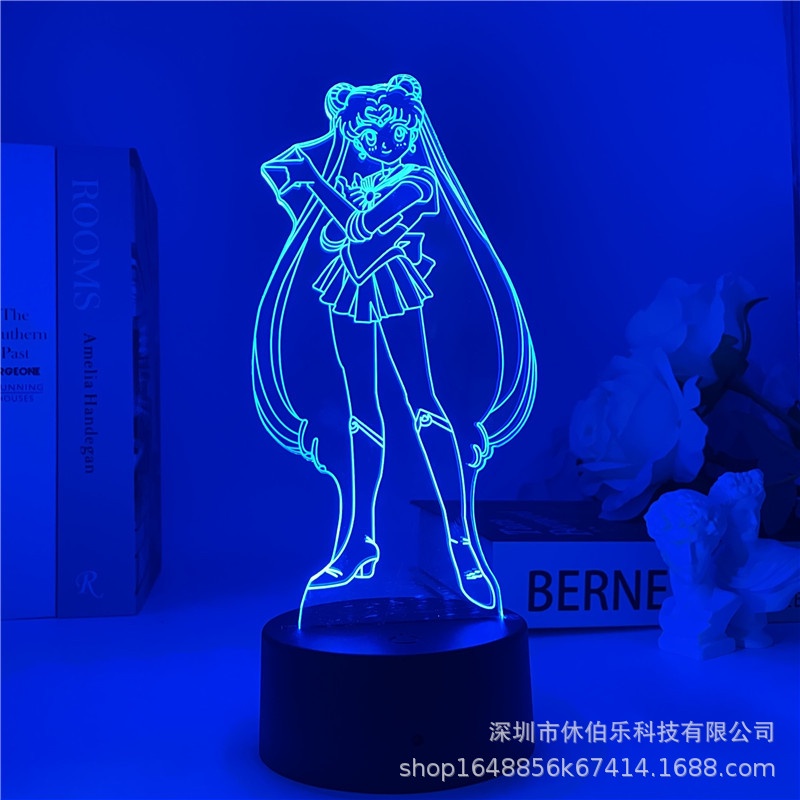 Đèn led 3d Thegioipuzzle Thủy thủ mặt trăng qua tặng ý nghĩa