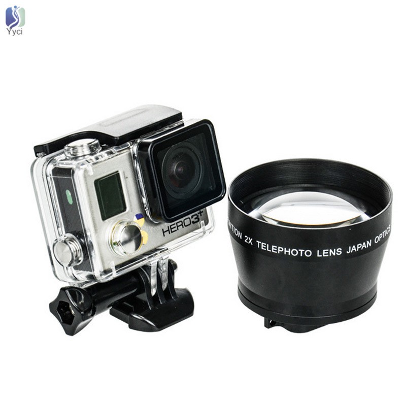 Yy Zoom Lens HD Super Telephoto Lens Universal 52mm Professional Digital Camera for Gopro GOPRO 3+ 4 for Xiaoyi  @VN