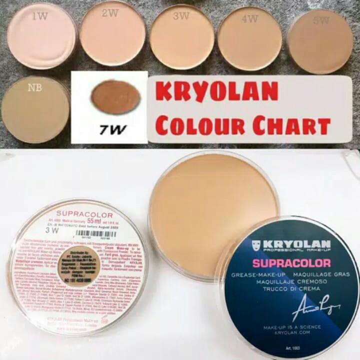 (hàng Mới Về) Kem Nền Trang Điểm 55ml 55ml Nhiều Màu Sắc Tùy Chọn Thương Hiệu Kryolan | BigBuy360 - bigbuy360.vn