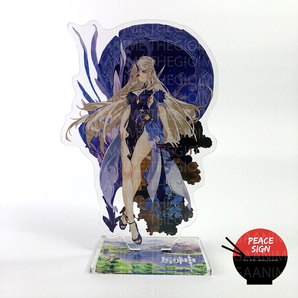 Mô hình nhân vật NINGGUANG Standee GENSHIN IMPACT game anime chibi tượng mica trong