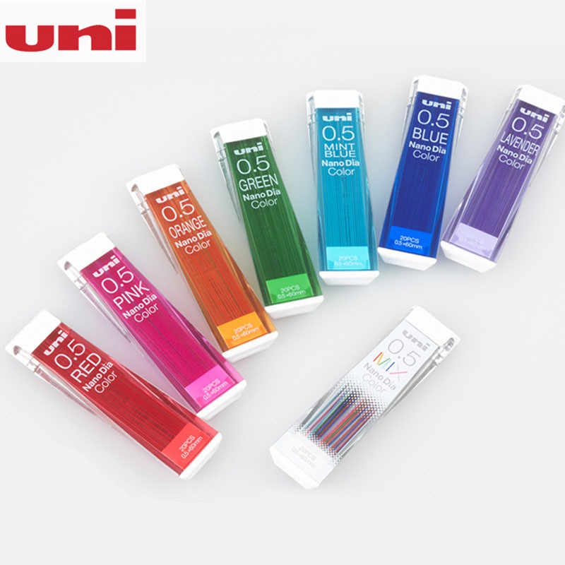 NGÒI BÚT CHÌ MÀU UNI - UNI NANO DIA COLOR 0.5MM/0.7MM (CÓ THỂ XÓA SẠCH)