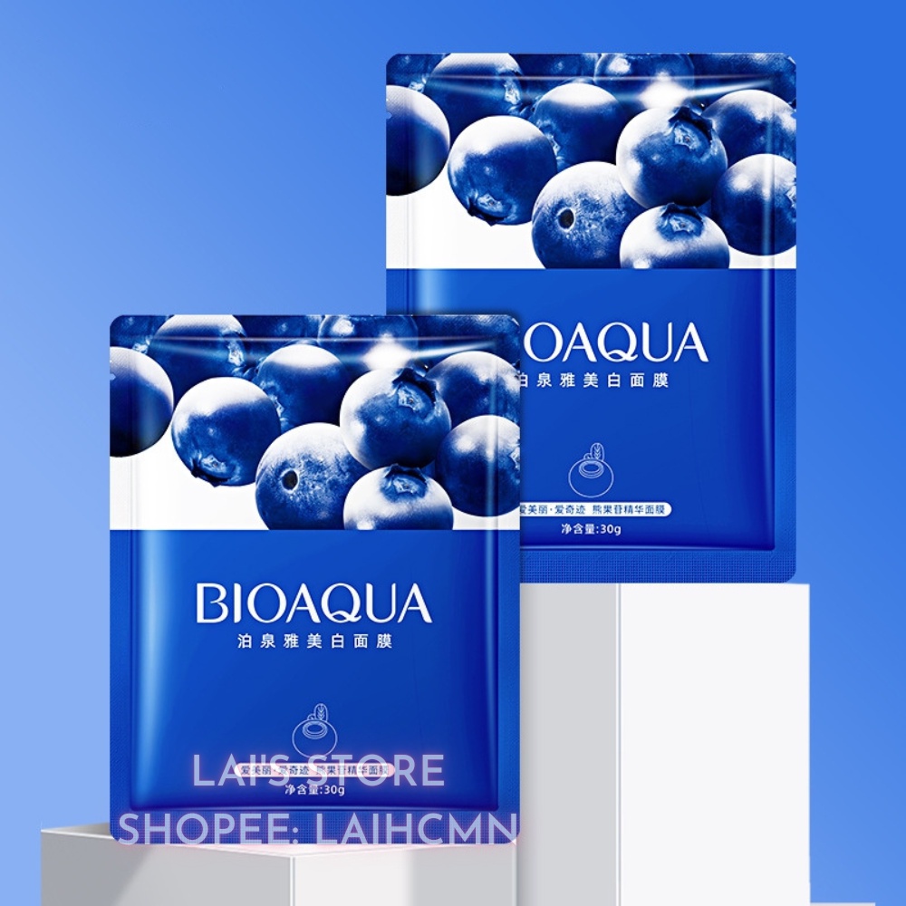 Mặt Nạ Việt Quất Bioaqua Dưỡng Ẩm, Kiểm Soát Dầu, Ngừa Mụn, Trắng Sáng Da, Thu Nhỏ Lỗ Chân Lông Nội Địa Trung Chính Hãng