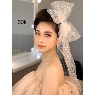 Von nơ lưới siêu xinh cho cô dâu