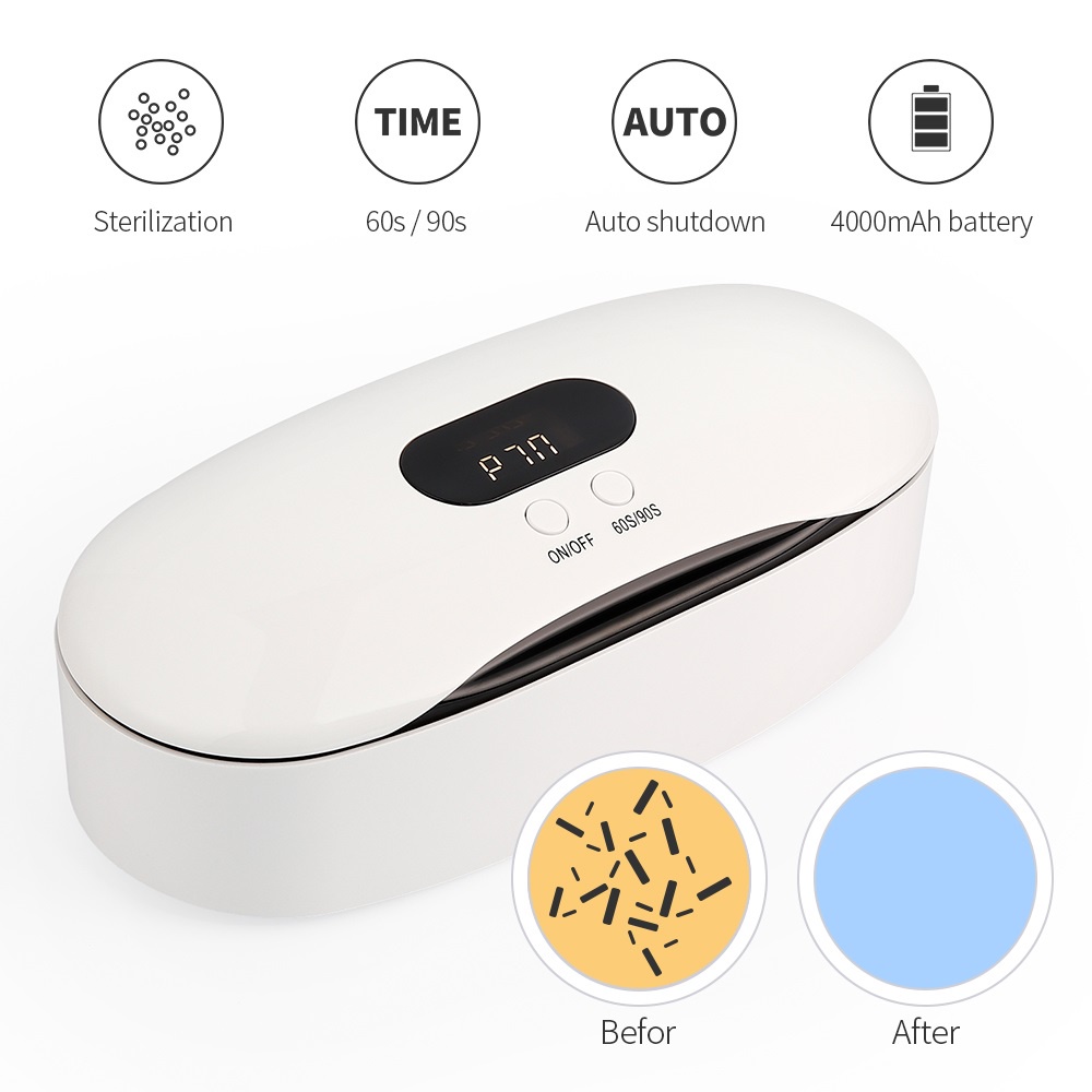 Hộp khử trùng dụng cụ làm móng tay FOREVERLILY bằng tia UV LED an toàn cho trẻ em