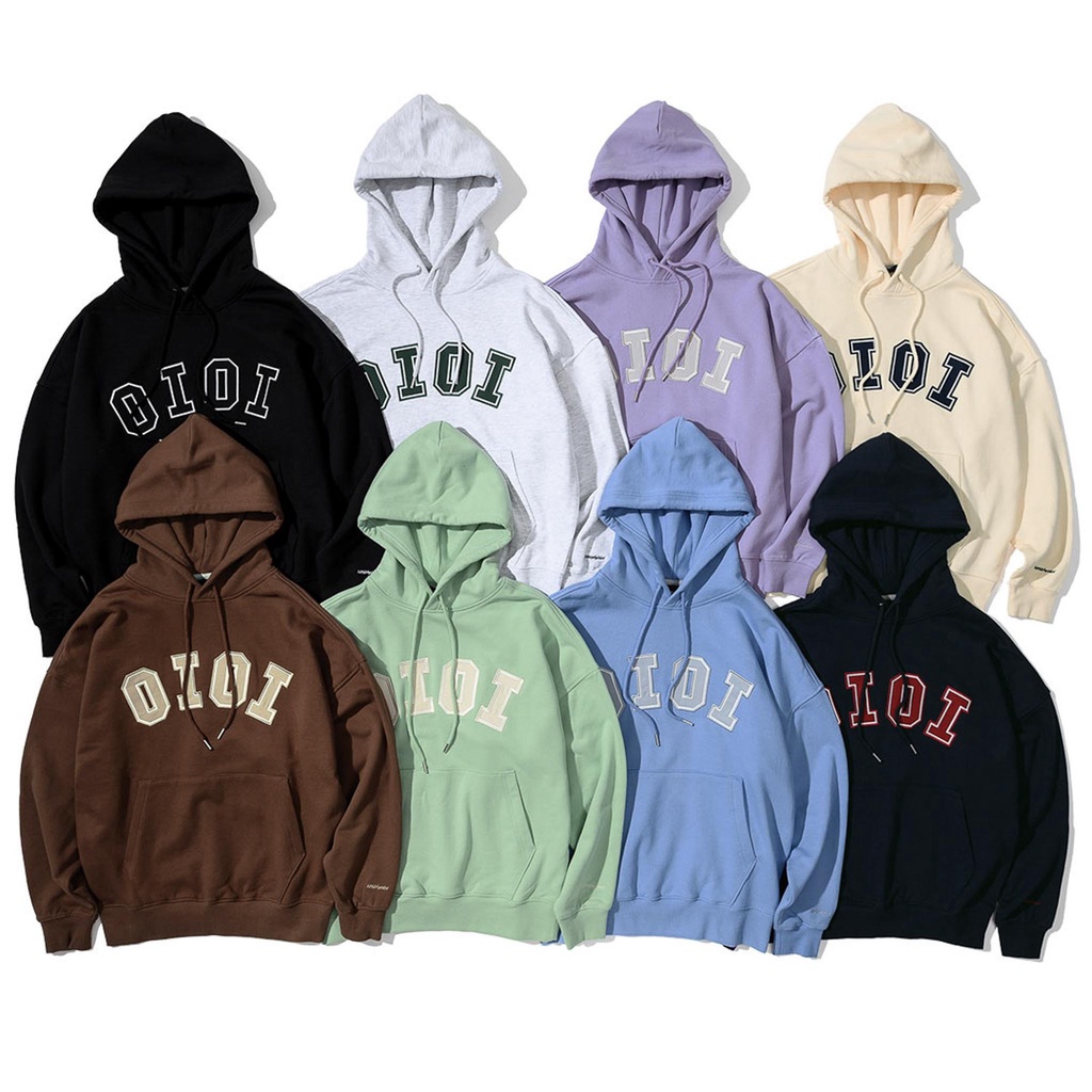 Áo Hoodie OIOI Signature Nỉ Unisex Hàn Quốc Nhiều Màu