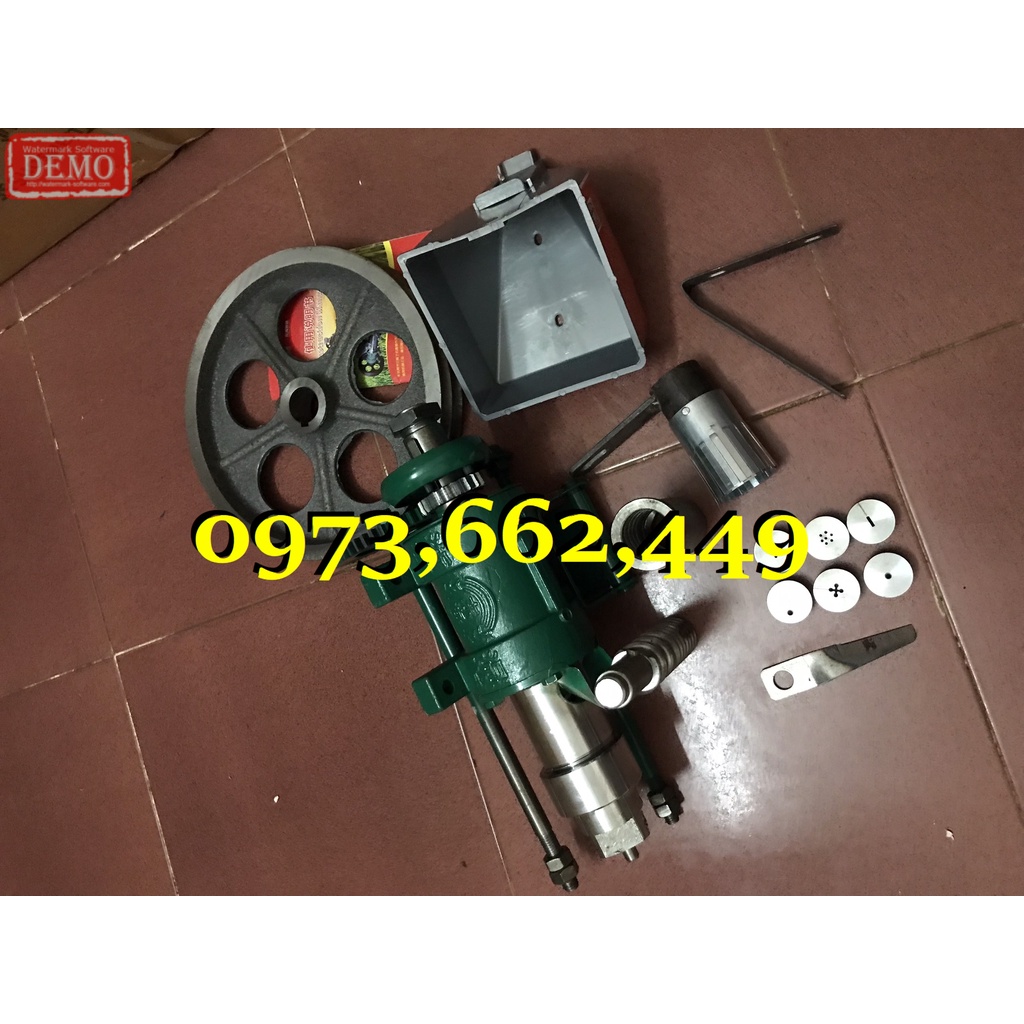 Máy nổ bỏng 1 pha_3 pha, Máy đùn bánh ống, đầu nổ bỏng nhộng tằm