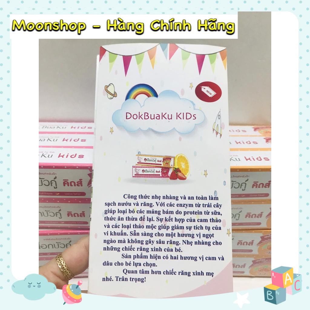 Chính hãng - Kem đánh răng trẻ em Dokbuaku Thái Lan hương trái cây  - Cho bé từ 2 tuổi