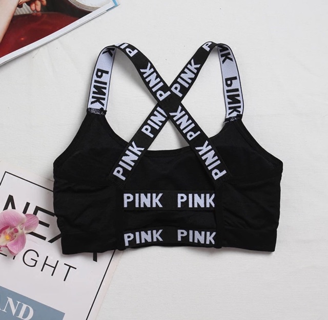 Áo tập gym nữ - áo thể thao Bra Pink Freesize