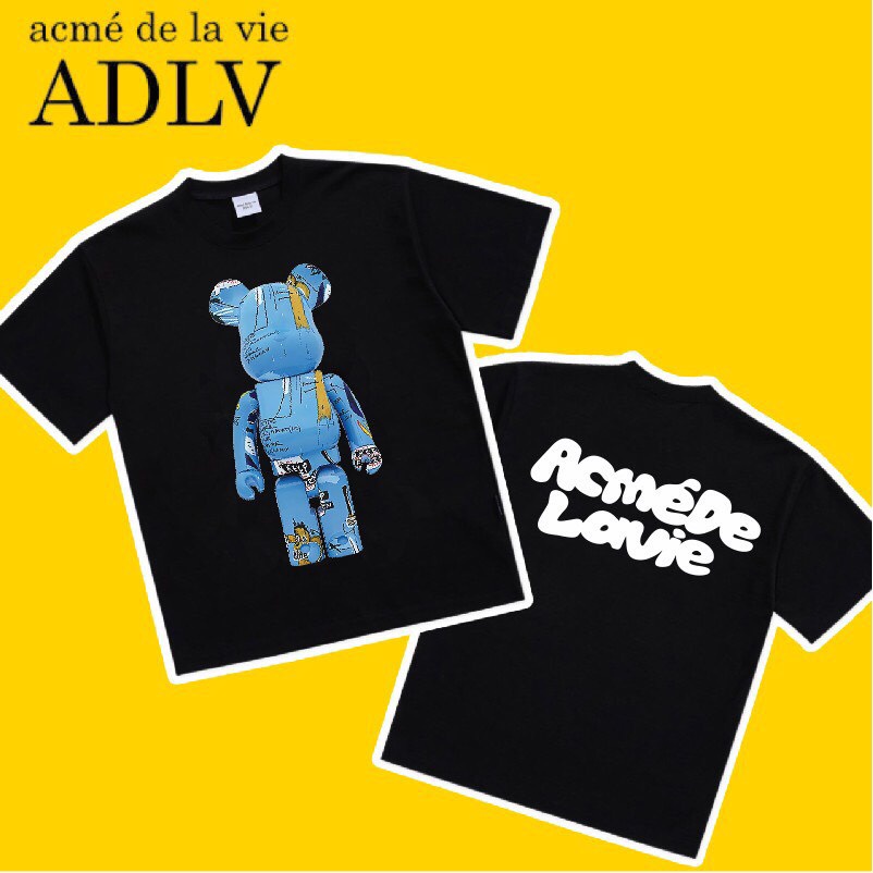 Áo thun tay lỡ adlv gấu robot bearbrick hottrend 2022 kiểu basic unisex dáng oversize chất liệu cotton mềm mịn SIÊU RẺ