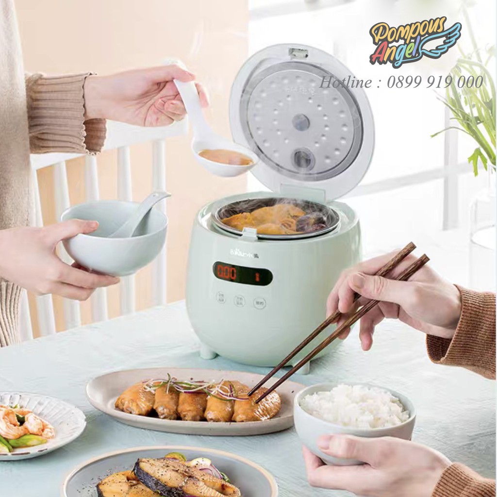Nồi cơm điện mini đa năng BEAR DFB-B12F1 / DFB-B12W1 dung tích 1.2L , bảo hành 12 tháng