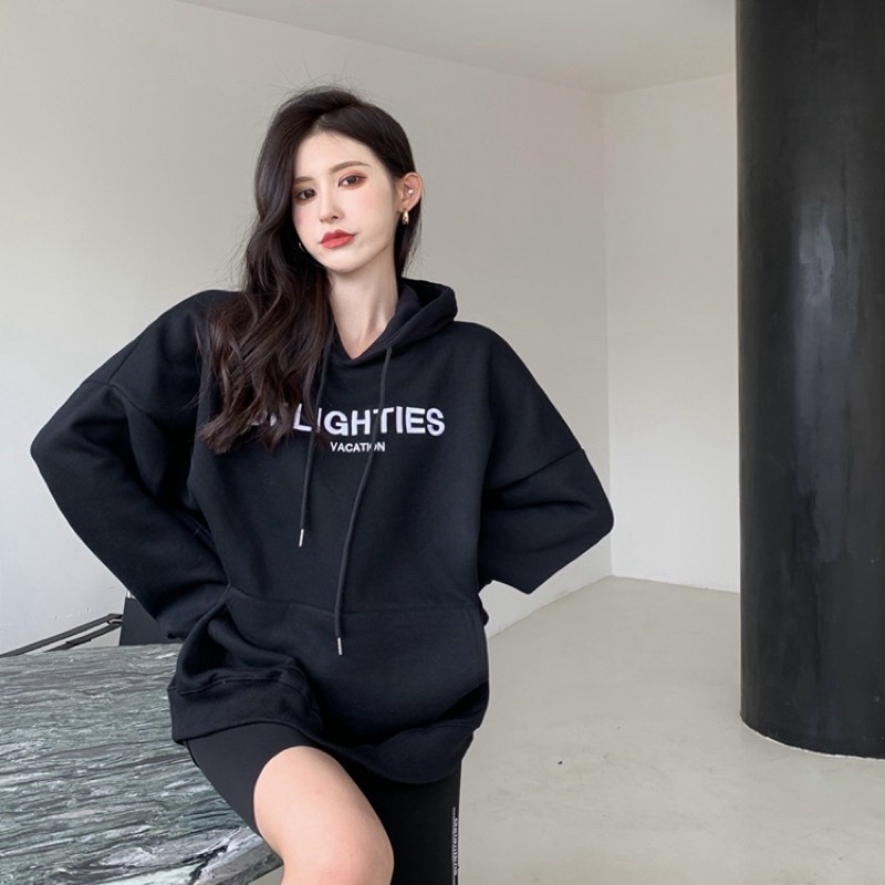 Áo hoodie nam nữ,Áo sweater nỉ nam nữ from rộng Unisex chất nỉ ngoại siêu dày dặn in chữ DELIG