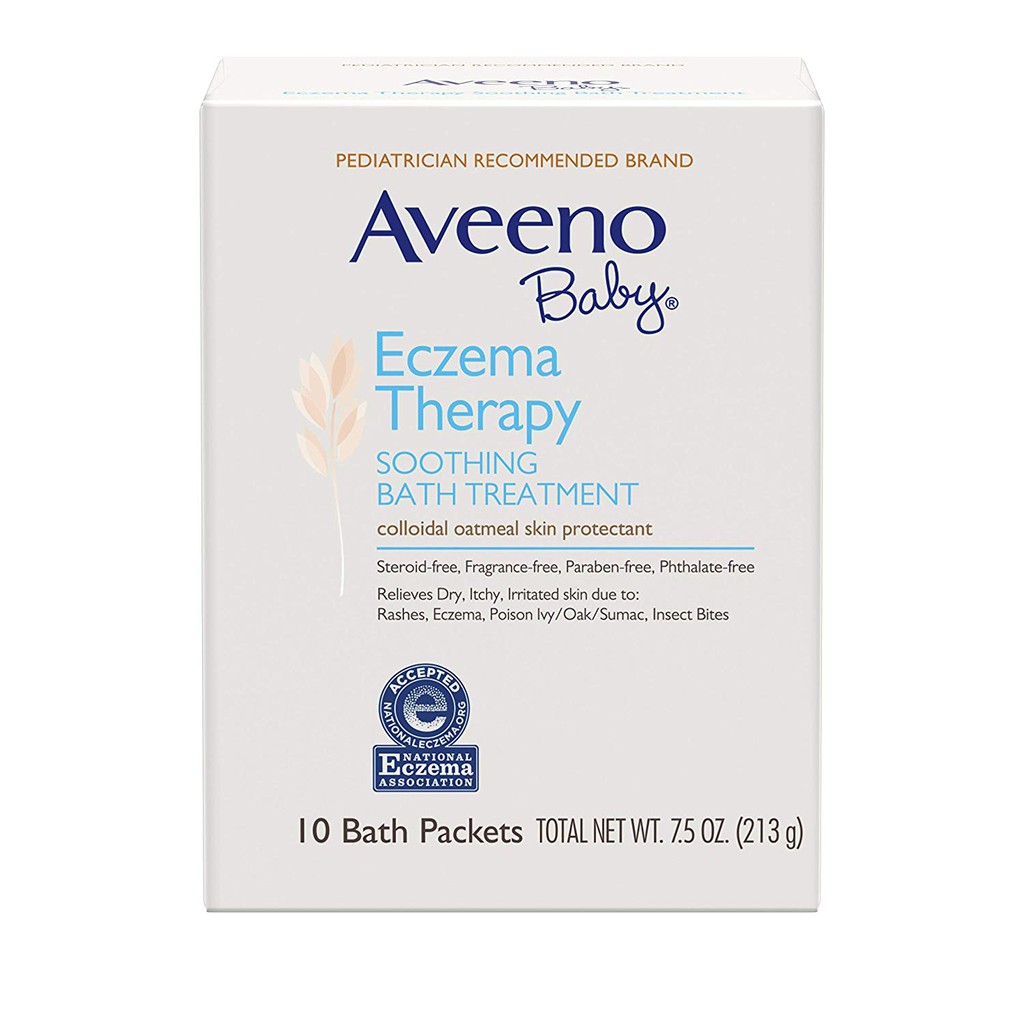 Bột tắm giảm chàm Aveeno Baby Eczema Therapy Bath Treatment