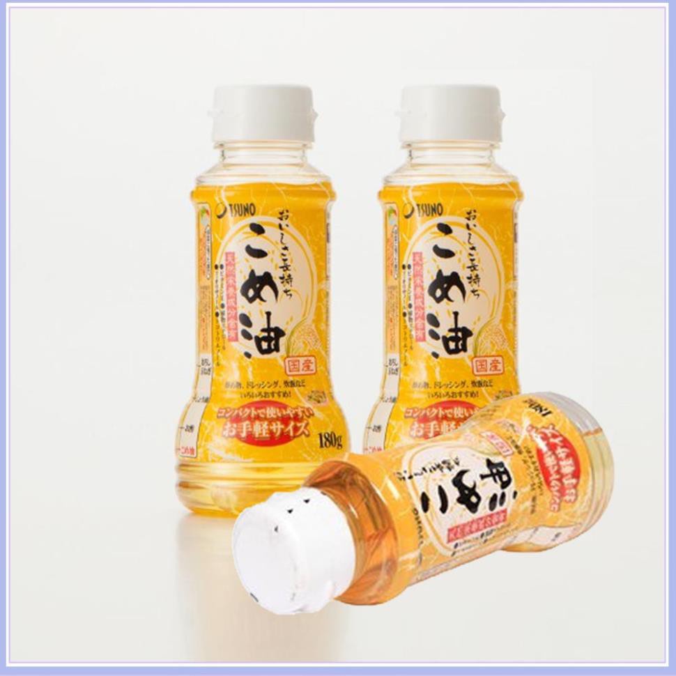 Dầu mầm gạo cao cấp Tsuno Food Nhật Bản 1500g, 500g, 1000gr, 180gr số 1 tại Nhật Bản hiện nay