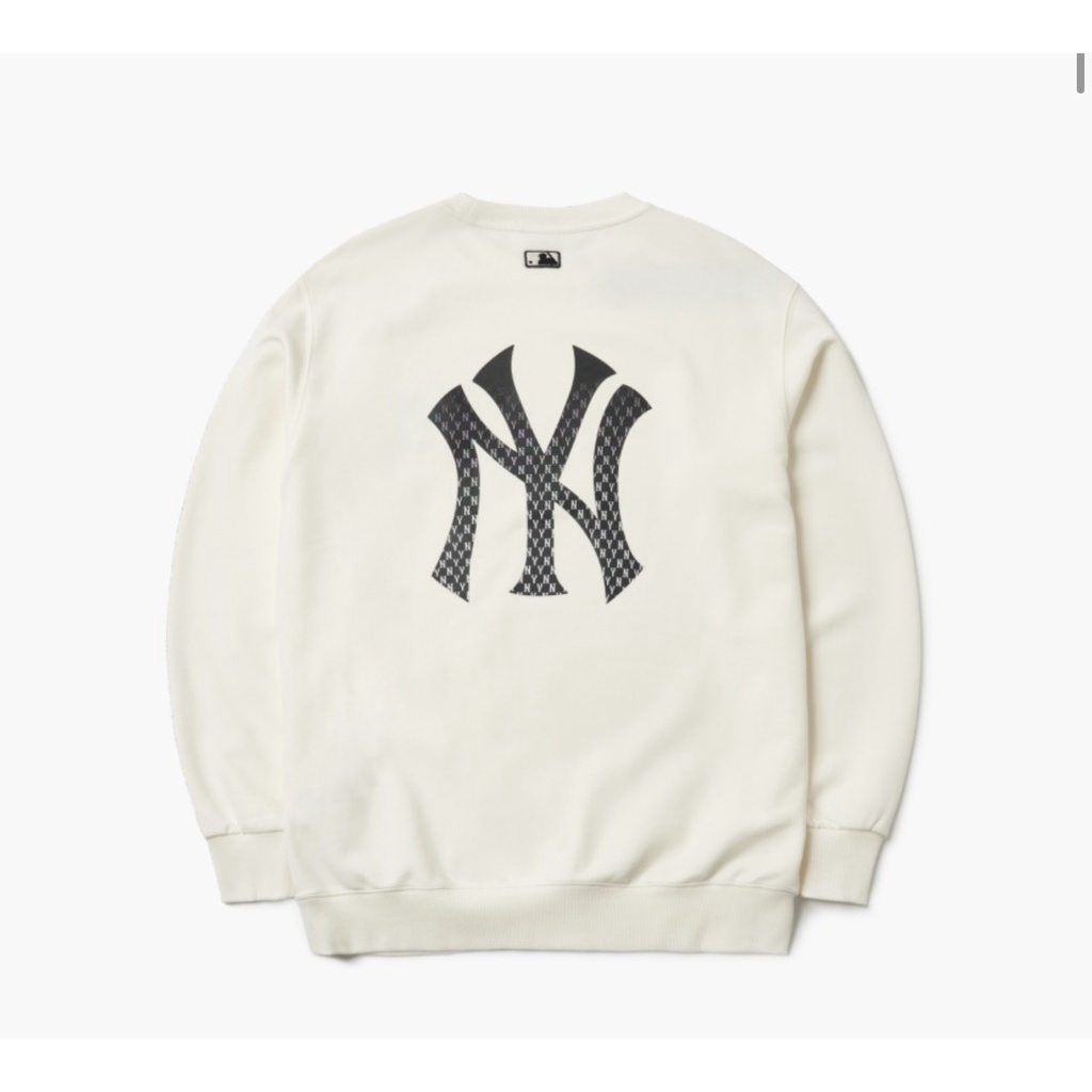 Áo SWT MLB mono gradation trắng Ny