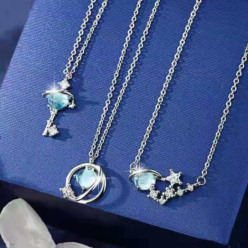 Dây chuyền Vòng cổ nữ đính đá chủ đề dải ngân hà lấp lánh siêu sang BAG U DCNA11
