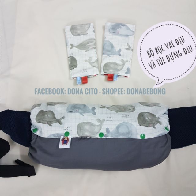 Combo bọc vai địu và túi đựng địu