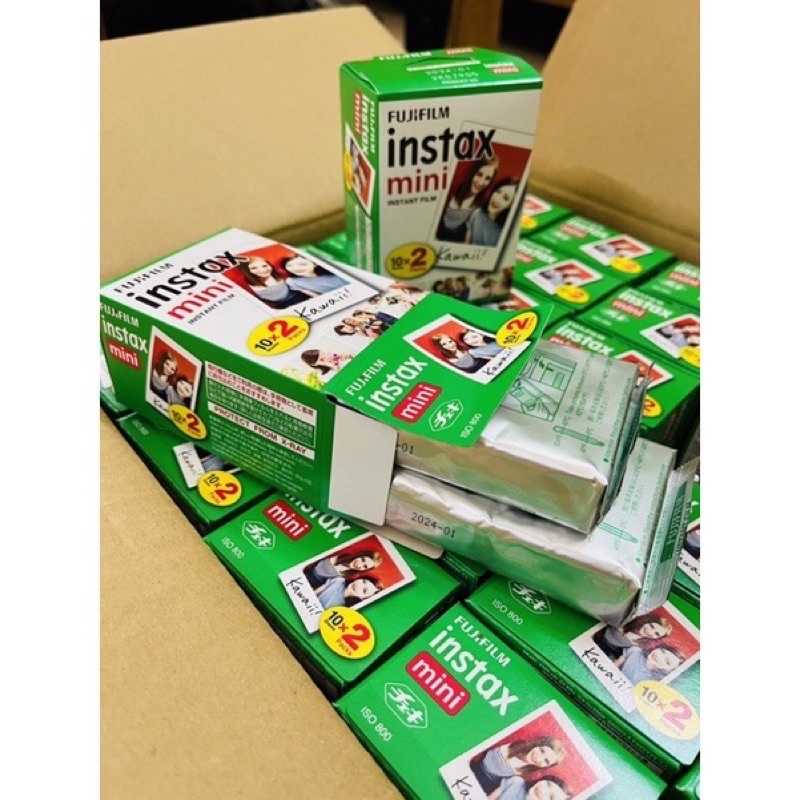 Fujifilm Instax Mini Film pack 10 tấm Date 2022 Giấy in dành cho máy ảnh Fujifilm Instax mini và máy Leica sofort