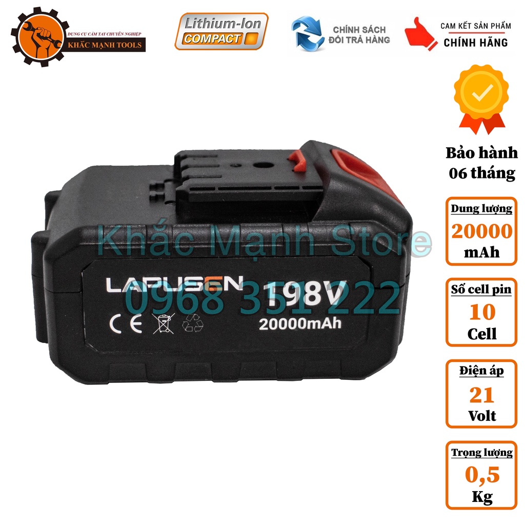 Pin Lapusen 198V Dành Cho Máy Cắt Cỏ Cầm Tay