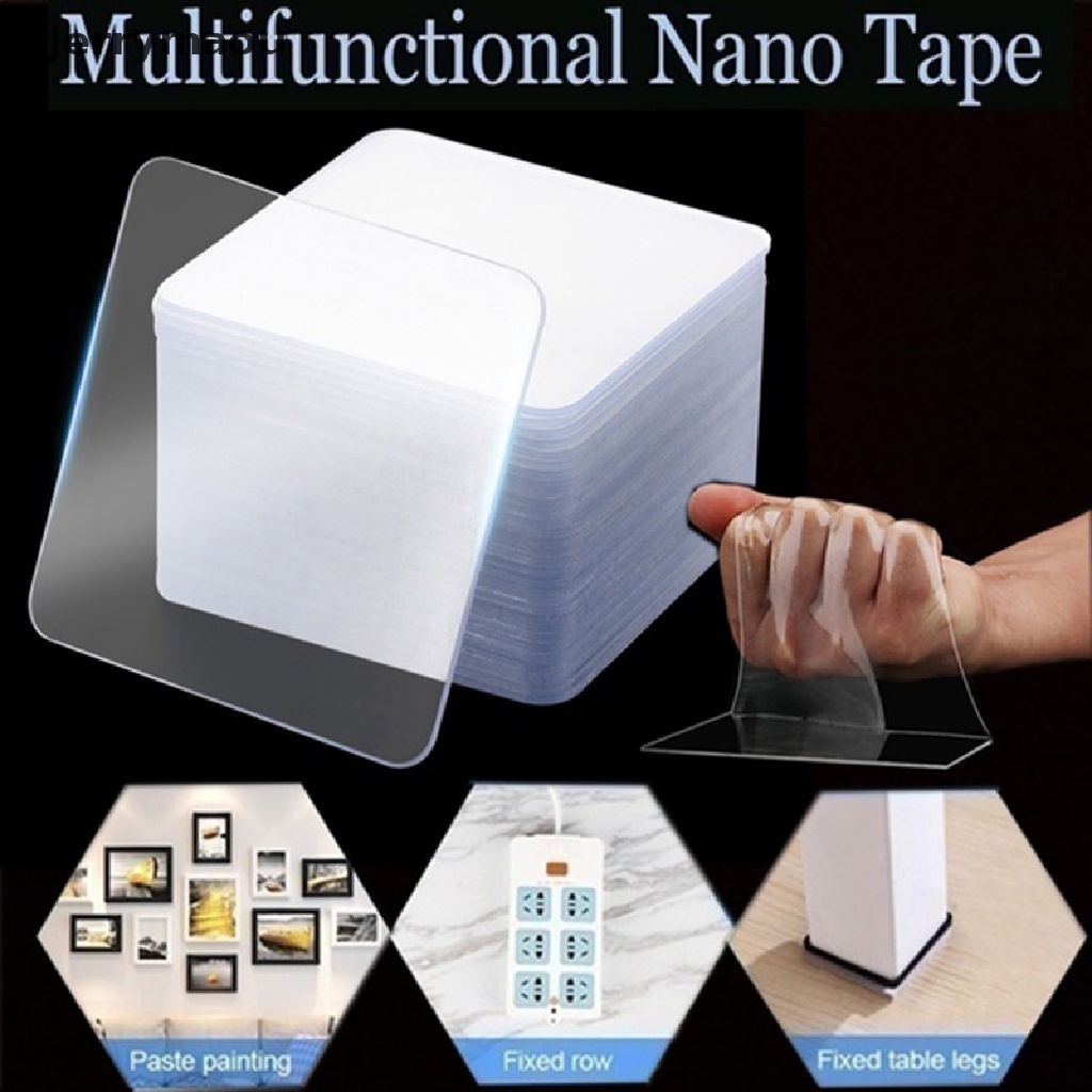 Bộ 30 Miếng Dán Hai Mặt Nano Không Cần Đục Lỗ Kèm Giá Đỡ