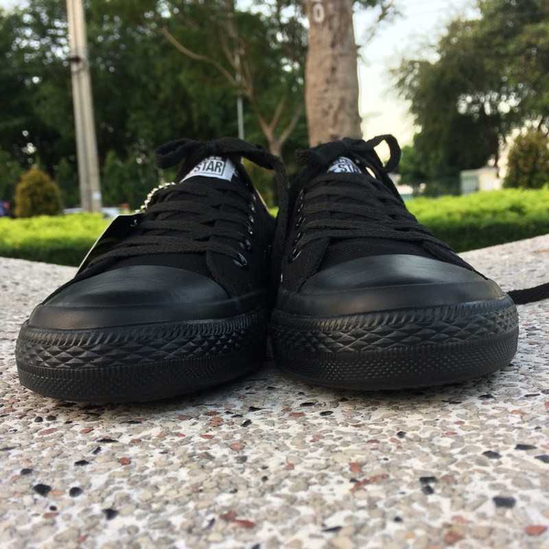 Giày AllStar Chuck Full Đen Cổ Thấp Nam | BigBuy360 - bigbuy360.vn