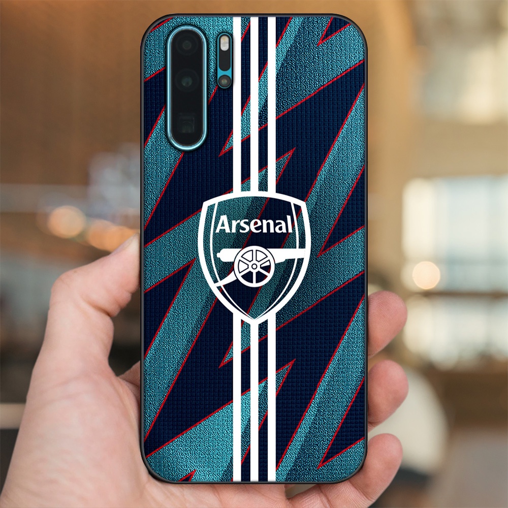 Ốp lưng Huawei P30 Pro viền đen in hình Arsenal FC
