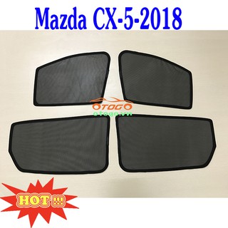 Rèm che nắng nam châm 4 cánh cho xe mazda cx5 2018 - 2020