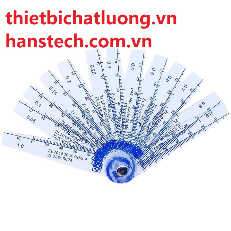 Căn lá nhựa, Thước đo khe hở bằng nhựa