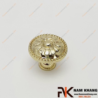 Tay nắm tủ hoa vàng mạ vàng bóng NK027 (Màu Vàng)