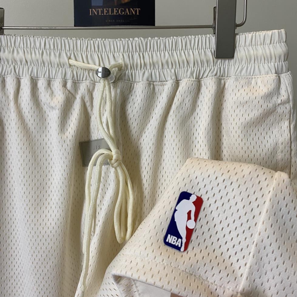 NB Quần short Fear Of God x NBA Basketball chất liệu Cotton thoáng mát, Quần short FOG bản cao cấp Full tag túi