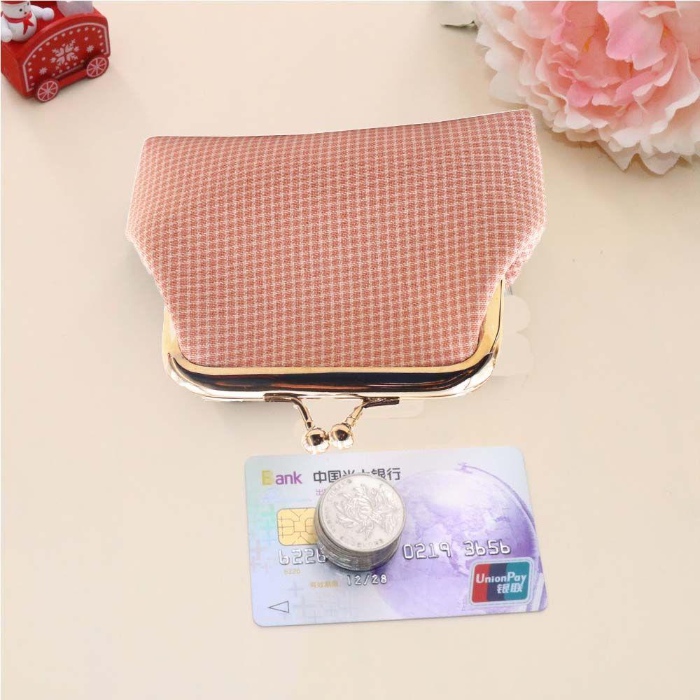 FORBETTER Ví Đựng Tiền Mini Họa Tiết Ca Rô Xinh Xắn Dành Cho Nữ