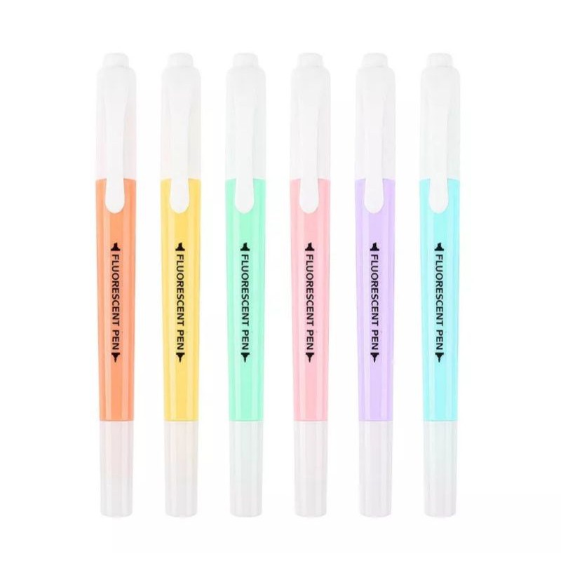 [HCM] Bút Dạ Quang - Bút Highlight Tông Màu Pastel New Fluorescent Có 6 Màu