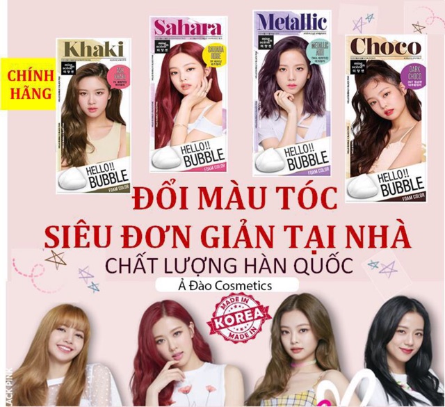 [FREESHIP] Thuốc Nhuộm Tóc BlackPink/ Thuốc Nhuộm Tóc Tại Nhà Dạng Bọt Mise en Hello Bubble | BigBuy360 - bigbuy360.vn
