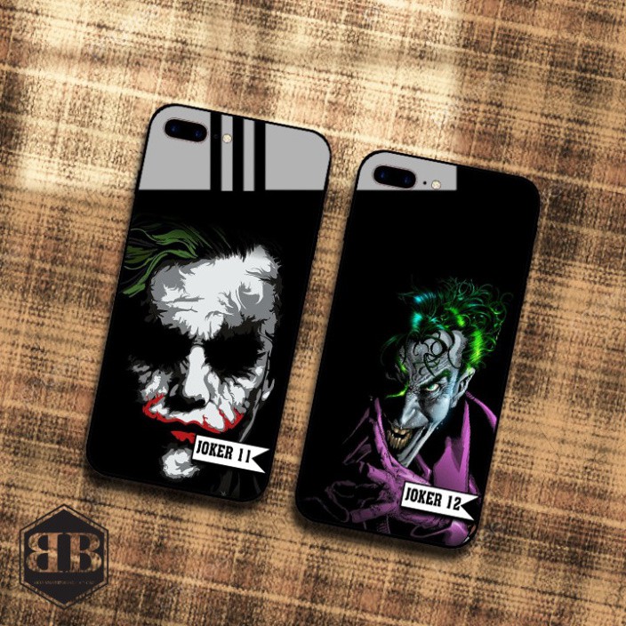 Ốp lưng kính cường lực iphone 7 plus / iphone 8 plus hình joker bao ngầu