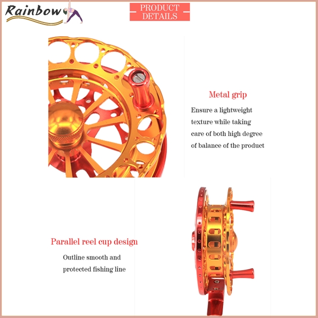 Fly Fishing Reel Portable Flies Front Line Wheel Mini CNC 2BB 1:1 Gear Ratio Flywheel Freshwater