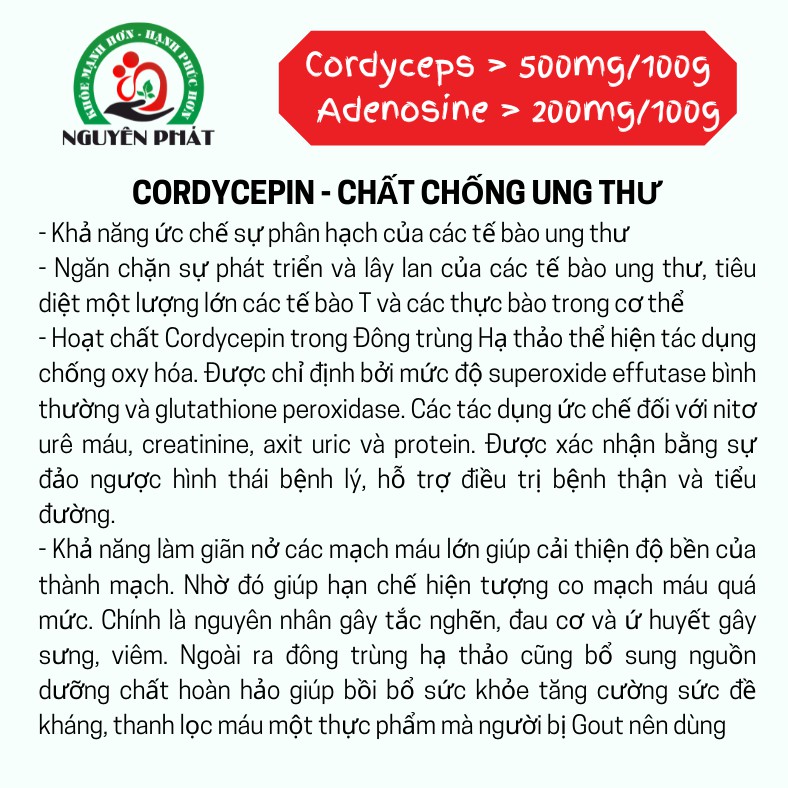 ĐÔNG TRÙNG HẠ THẢO NGUYÊN PHÁT hàm lượng adenosine, cordycepin ~ hàng tự nhiên Na Húc Tây Tạng | BigBuy360 - bigbuy360.vn