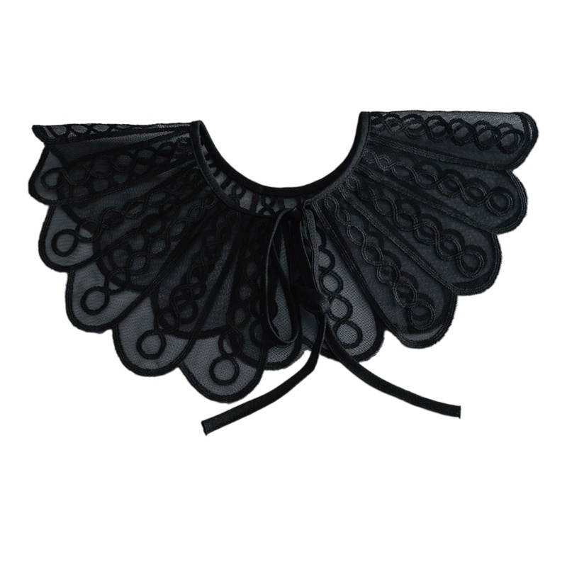 Vỏ Bọc Cổ Áo Dạng Lưới Xoắn Ốc Có Thể Tháo Rời Cho Nữ