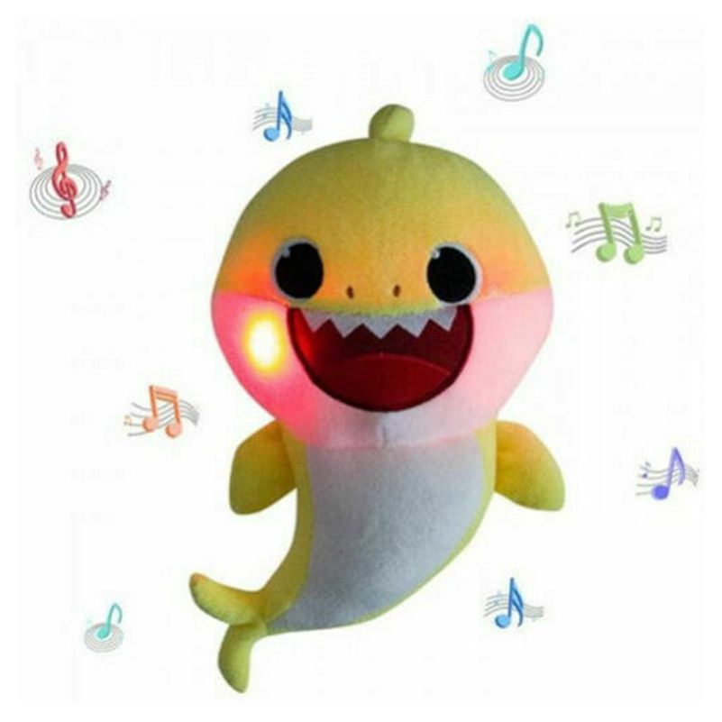 Thú nhồi bông hình cá mập phát nhạc và đèn cho trẻ em