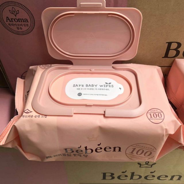 Khăn giấy ướt bebeen- 100 tờ/1 bịch