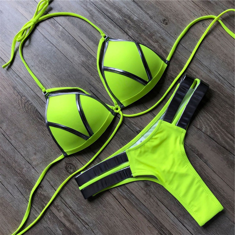 Bộ Bikini Hai Mảnh Có Mút Nâng Ngực Quyến Rũ Cho Nữ