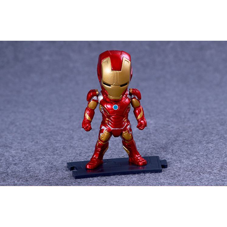 Combo 6 mô hình Marvel Chibi Trang trí PC Iron man, Thor, Hulkbuster, Captain America