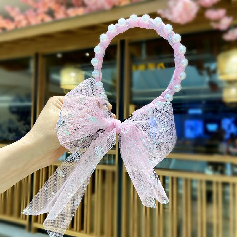 Bờm tóc kiểu mới có dây tết tóc cho bé gái