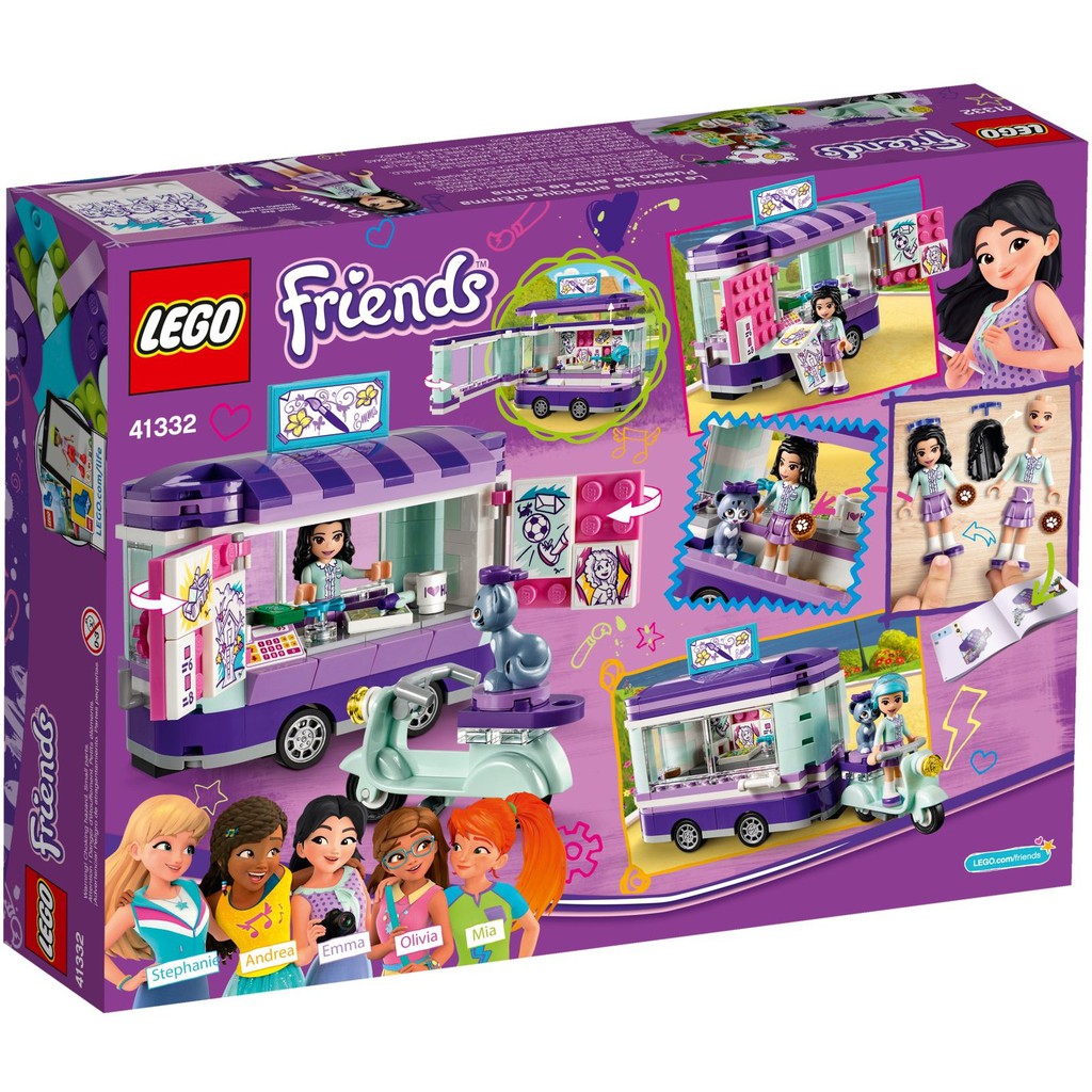 LEGO Friends 41332 - Xe Nghệ Thuật Lưu Động Của Emma