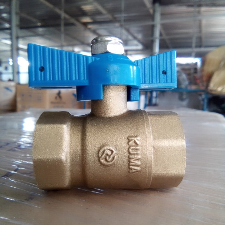 VAN BƯỚM ĐỒNG TAY ABS KUMA, KHÓA NƯỚC ĐỒNG NỐI REN CHUYÊN DÙNG CHO CẤP NƯỚC