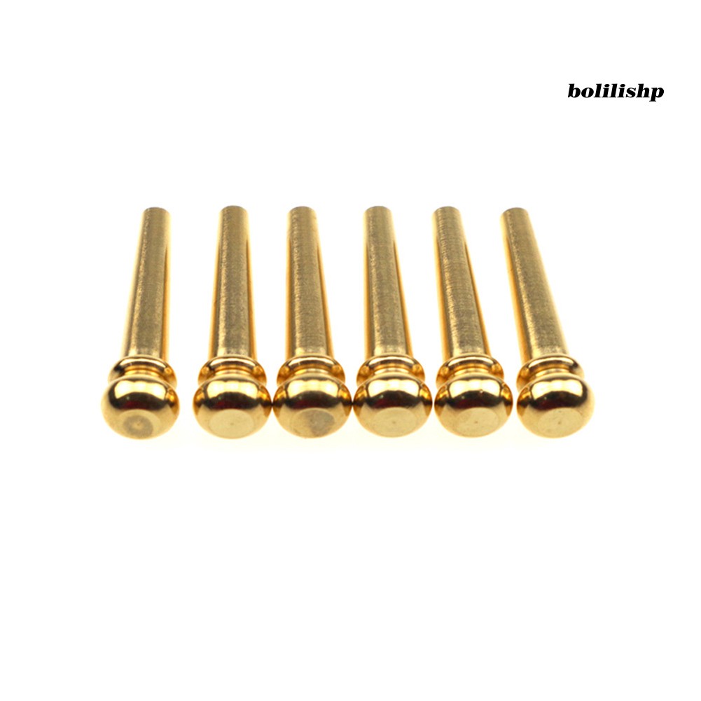 Set 6 Chốt Dây Đàn Guitar Bằng Đồng Thau Nguyên Chất Thay Thế Tiện Dụng