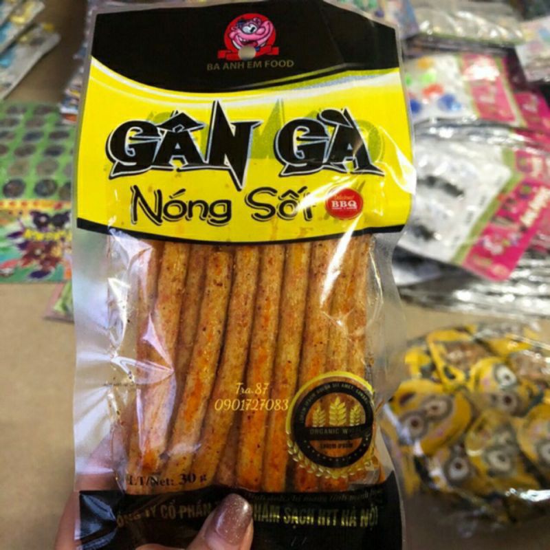 Gân gà nóng sốt dai cực ngon , combo 10 gói