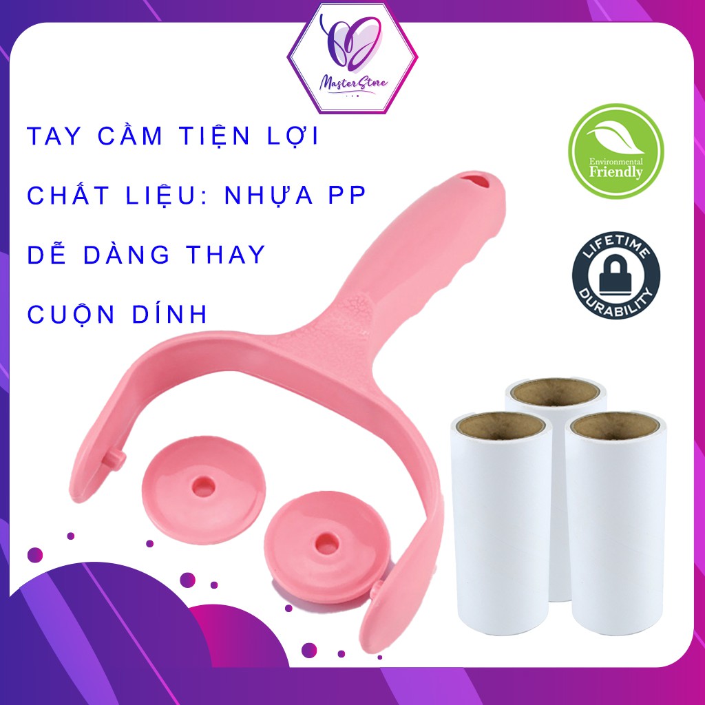 Cây lăn bụi giường, chăn màn, quần áo, lăn lông thú cưng, có lõi thay thế Master Store