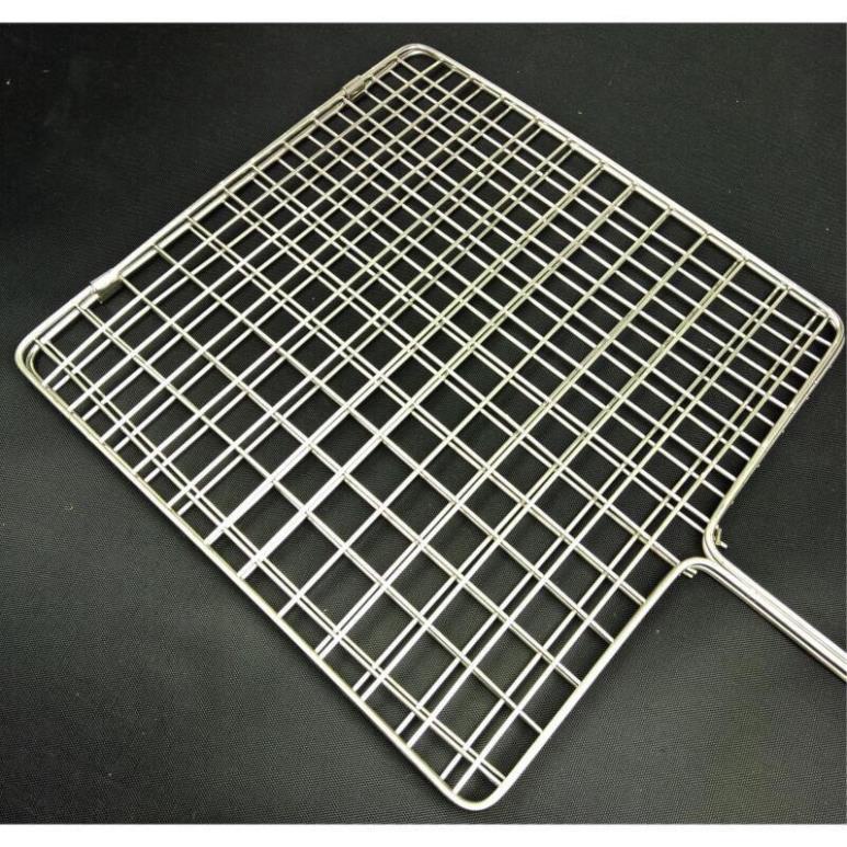 Vỉ Nướng Bằng Inox Kẹp Nướng Chả Thịt Cá
