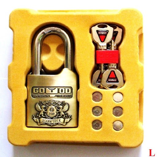 Ổ khóa chống trộm cao cấp Good Padlock chính hãng, khóa cửa có báo động thiết kế sang trọng loại cao cấp